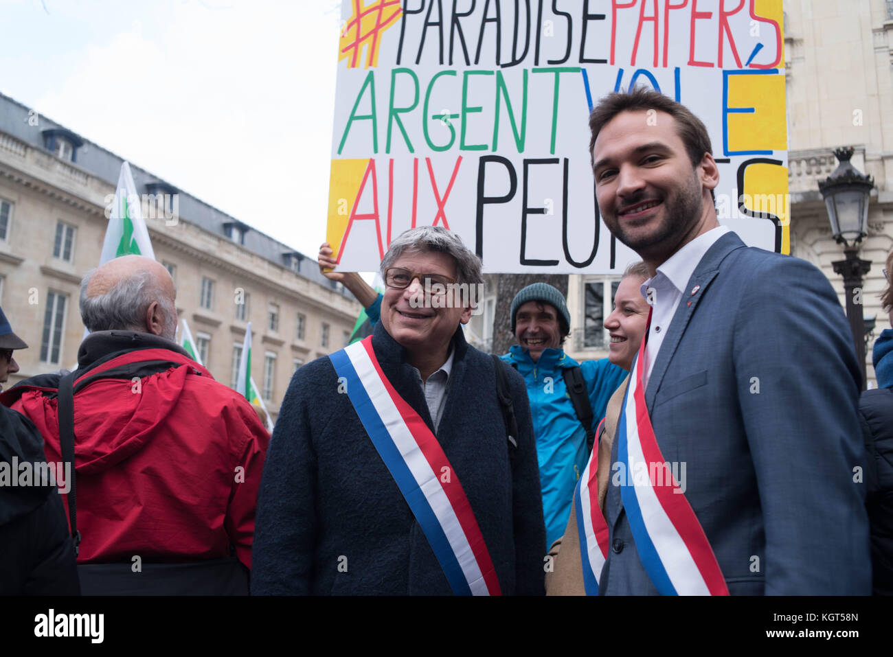 Paris: Versammlung - Kaufkraft der Rentner Stockfoto