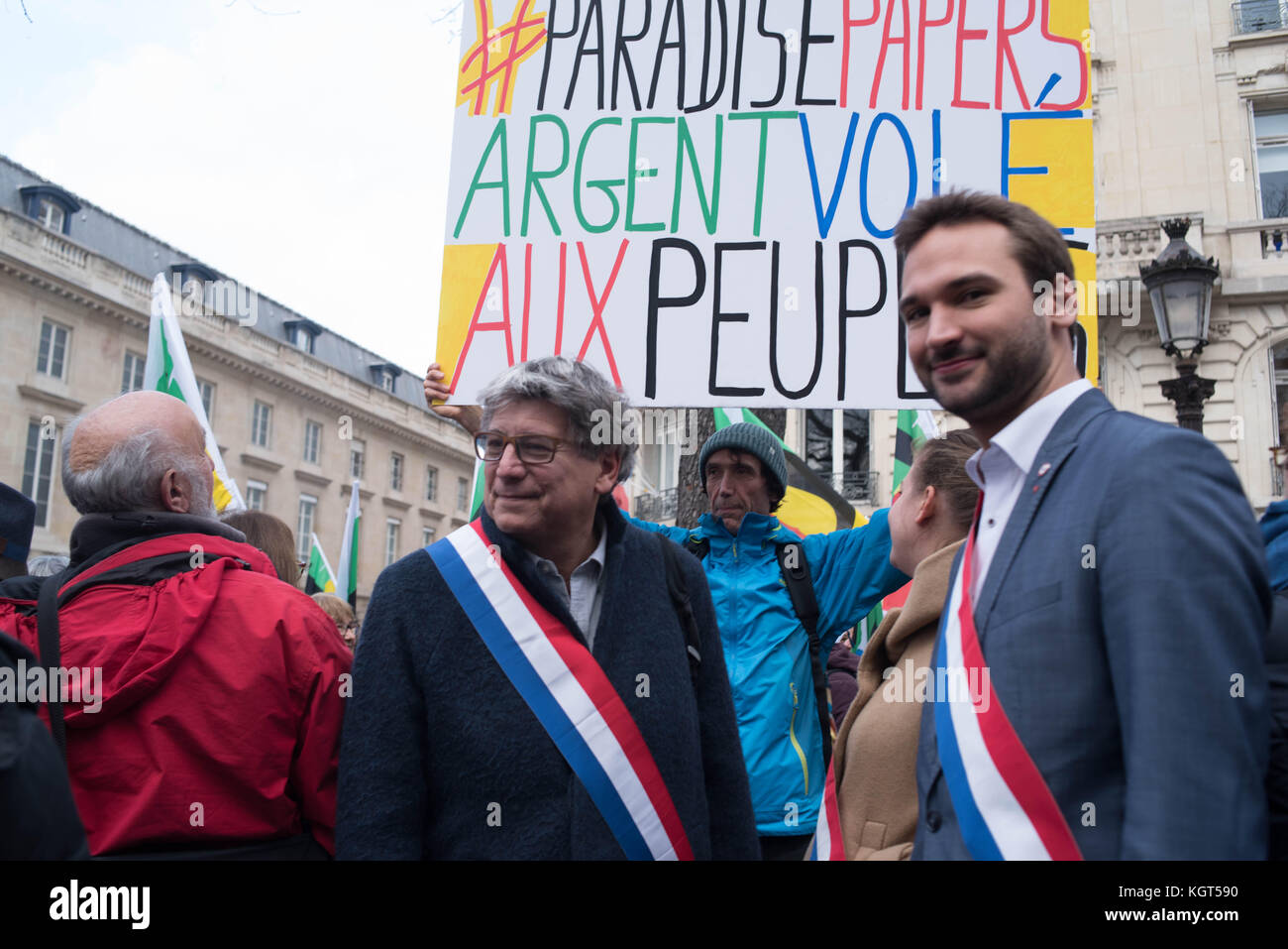 Paris: Versammlung - Kaufkraft der Rentner Stockfoto