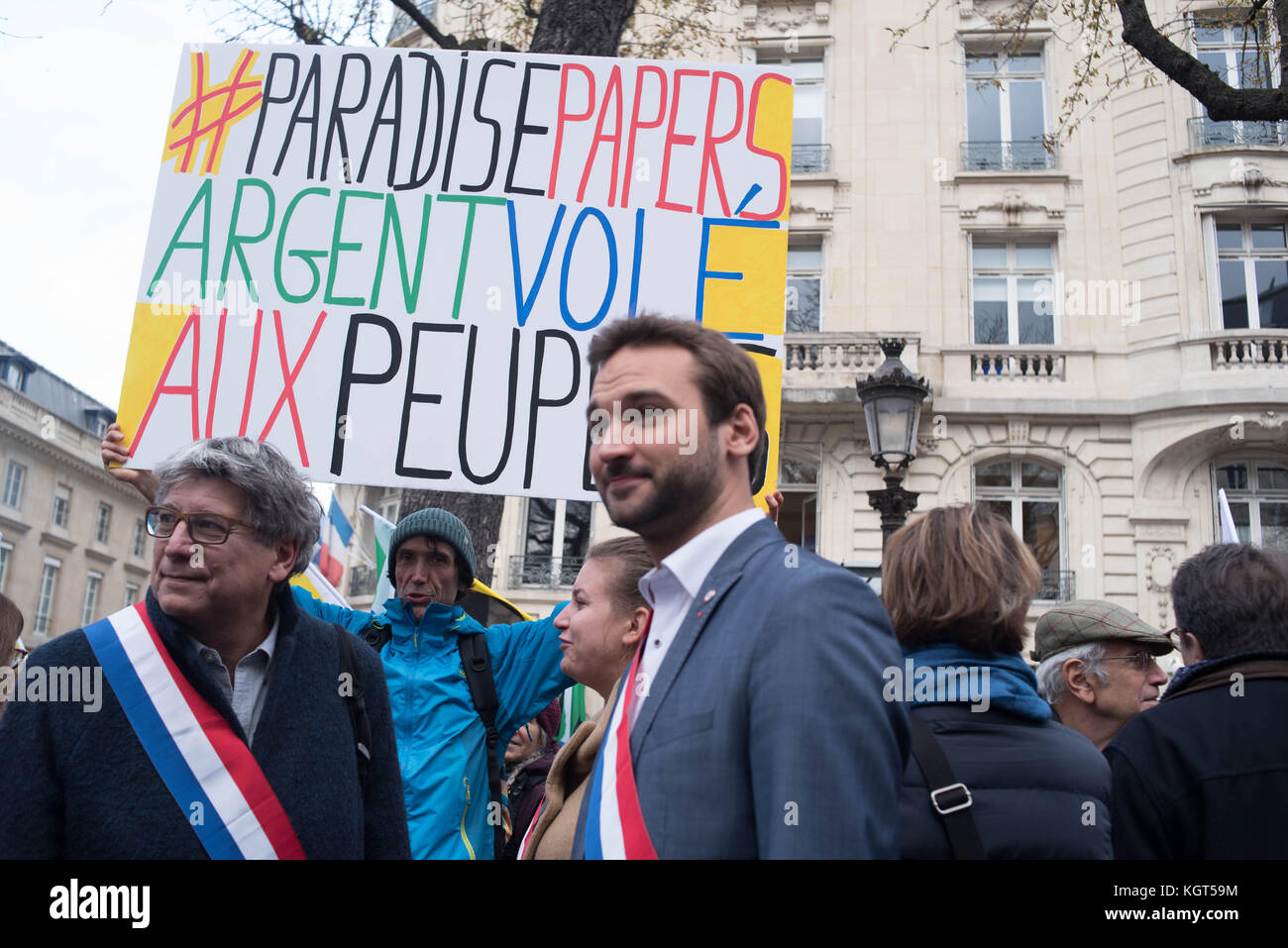 Paris: Versammlung - Kaufkraft der Rentner Stockfoto