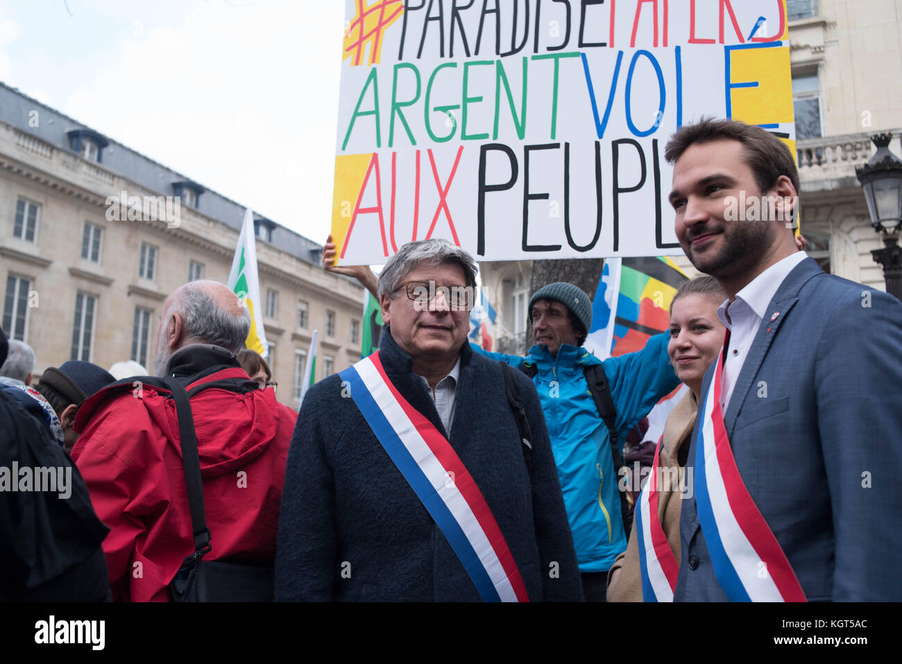 Paris: Versammlung - Kaufkraft der Rentner Stockfoto