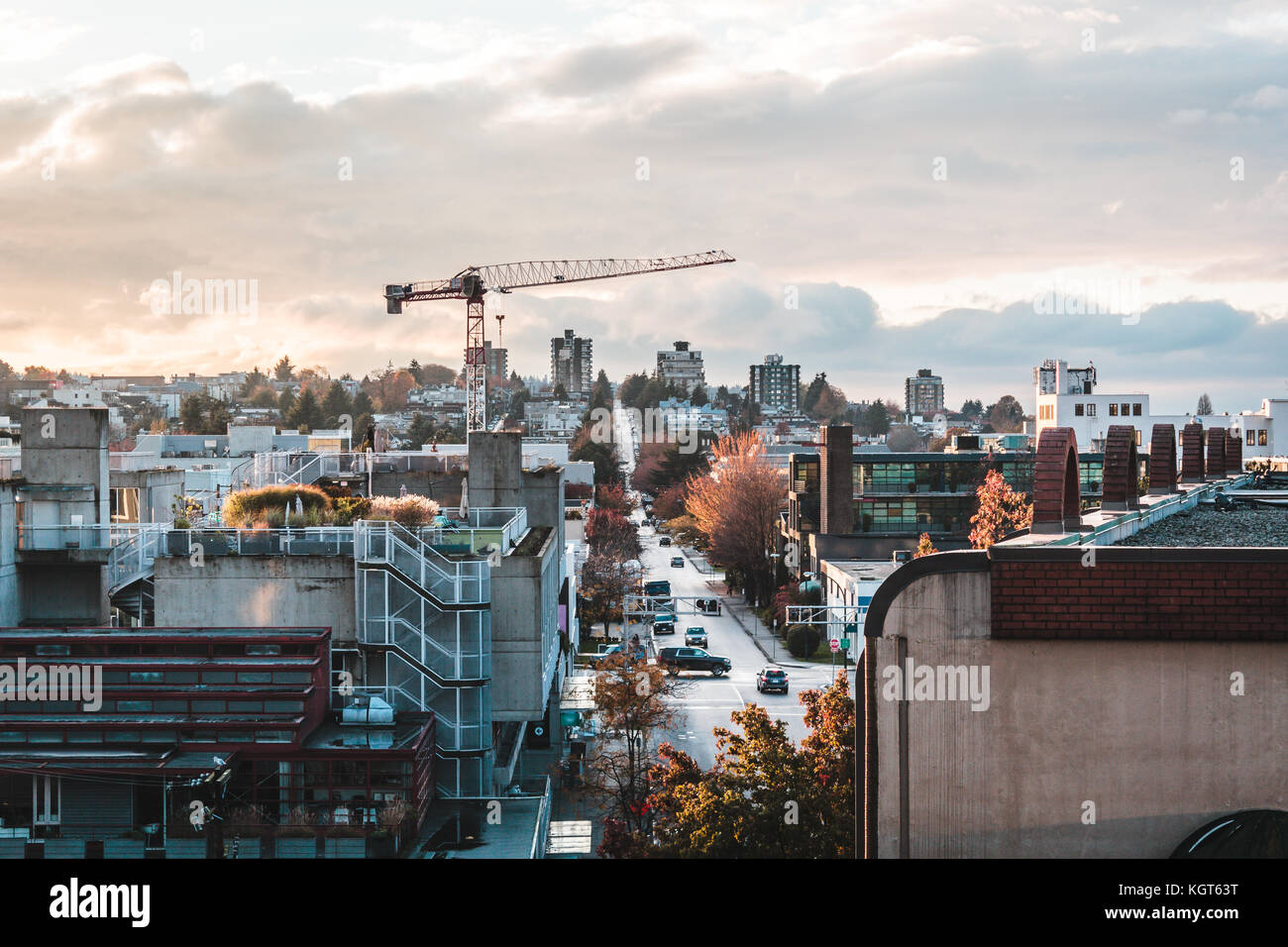 Foto von Straßen von Vancouver, BC, Kanada Stockfoto