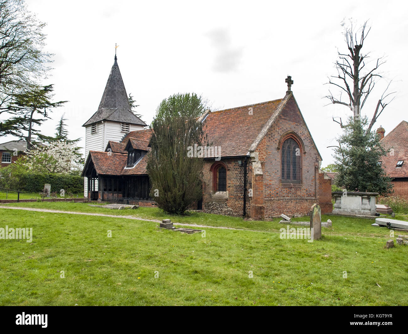 Kirche des hl. Andreas, Greensted - juxta-Ongar, Essex Stockfoto