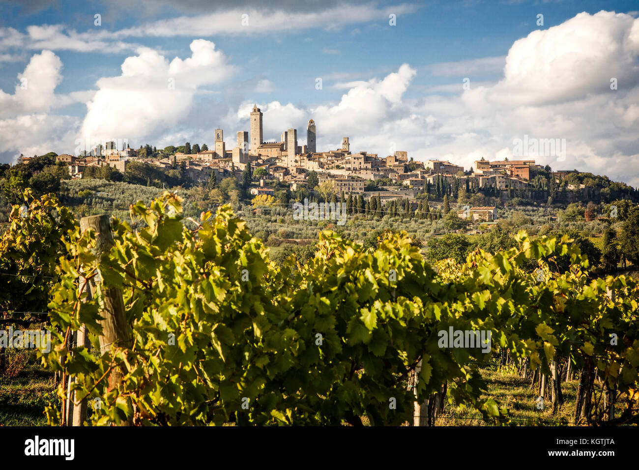 Die Türme von San Gimignano, Italien. Stockfoto