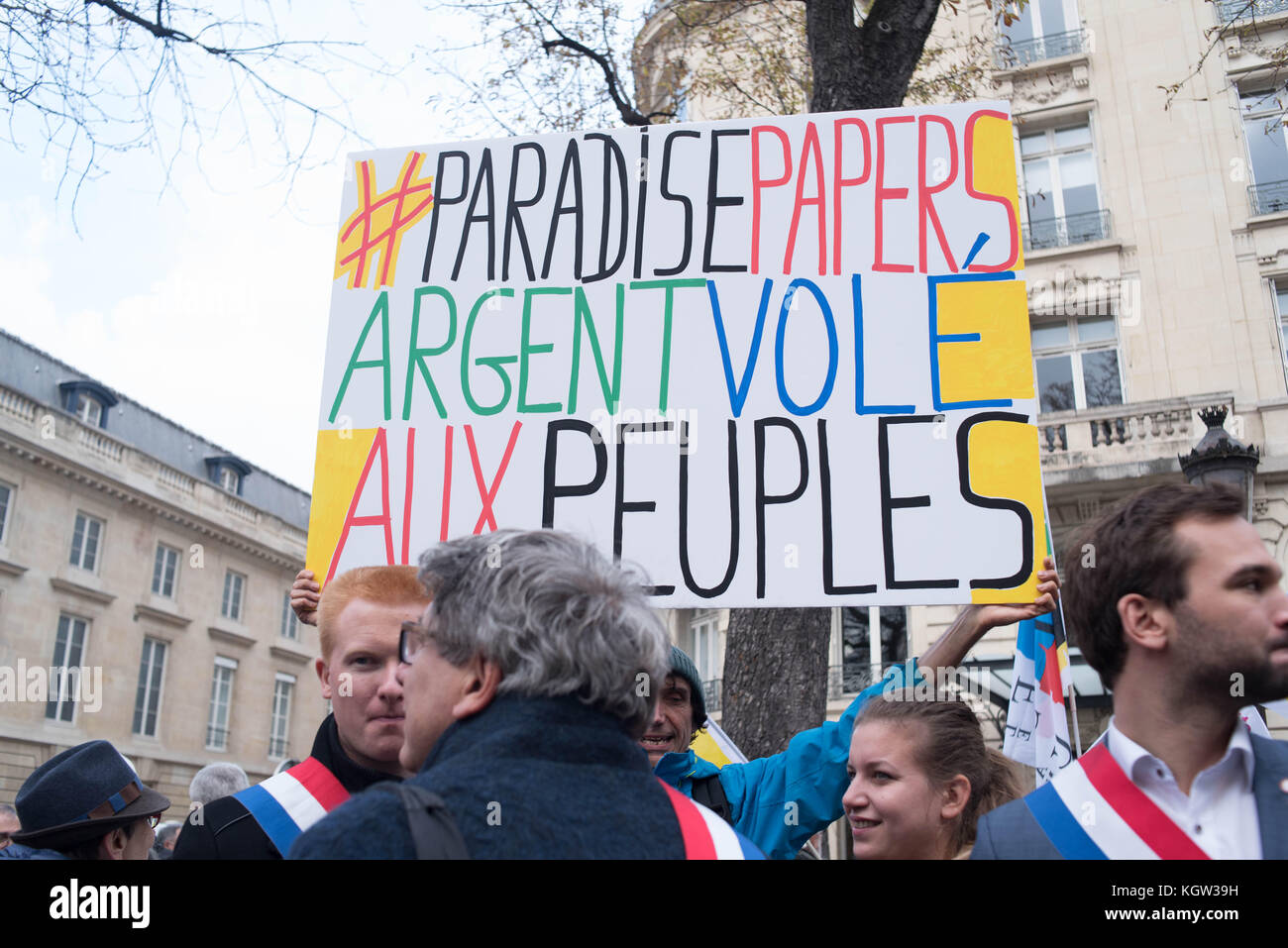Paris: Versammlung - Kaufkraft der Rentner Stockfoto