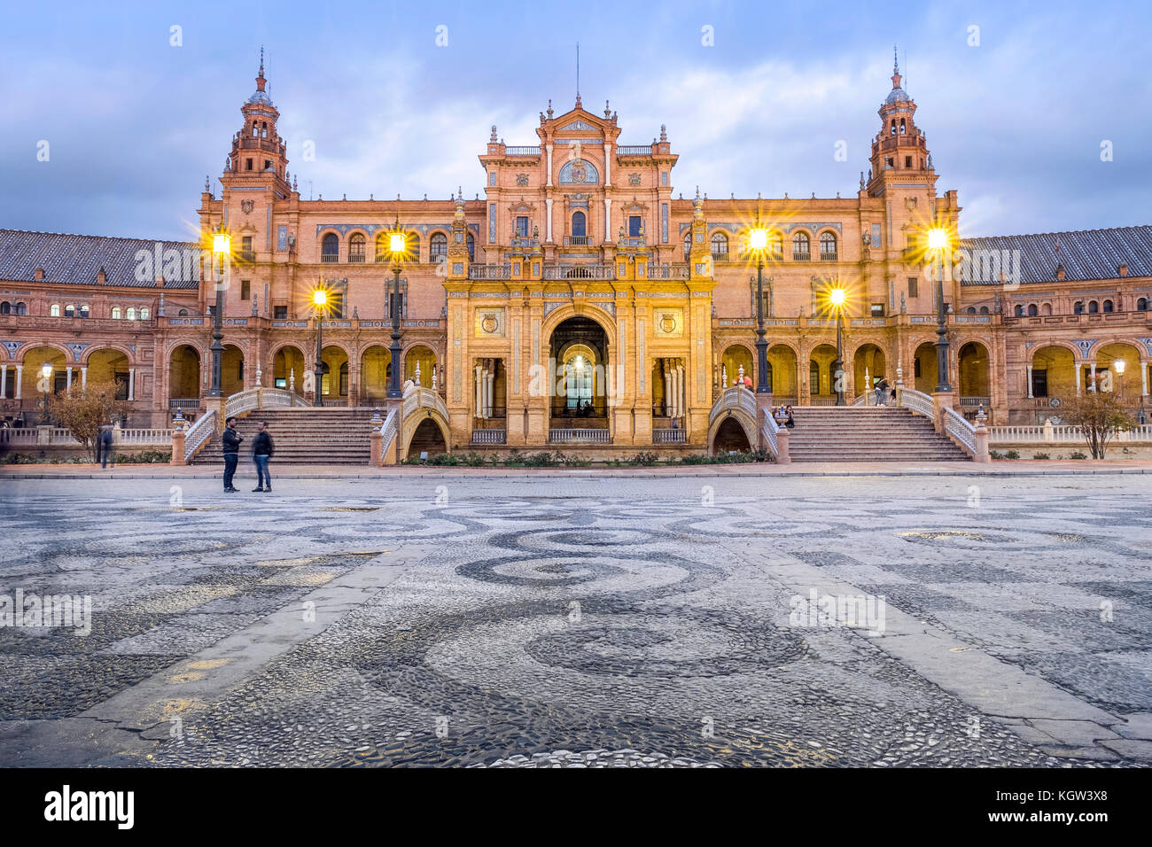 National Geographic Institut Gebäude im Spanischen Platz, Sevilla, Spanien Stockfoto