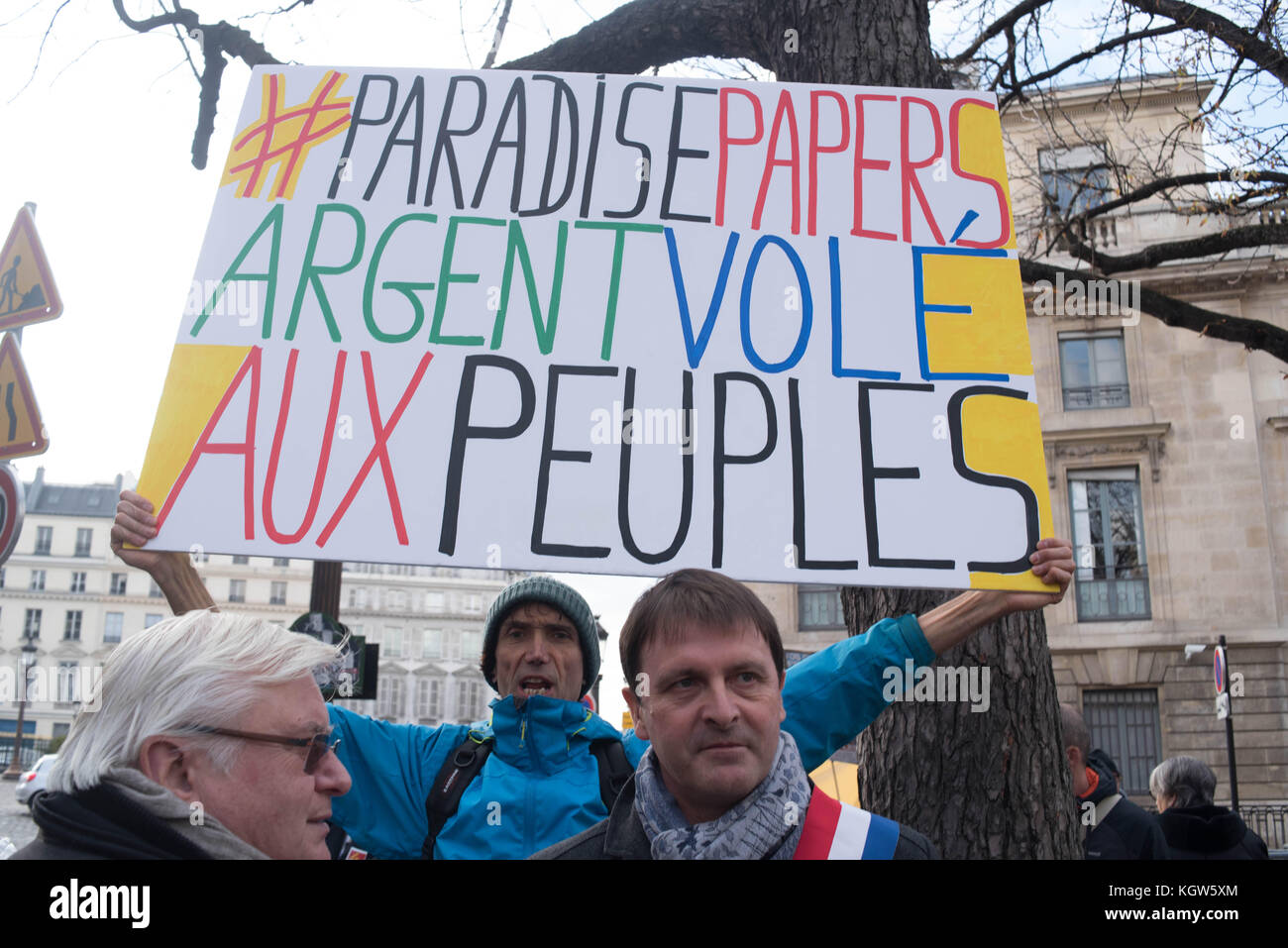 Paris: Versammlung - Kaufkraft der Rentner Stockfoto