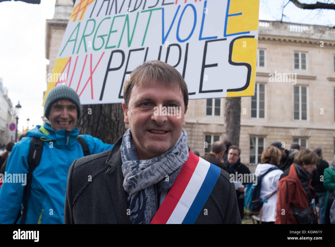 Paris: Versammlung - Kaufkraft der Rentner Stockfoto