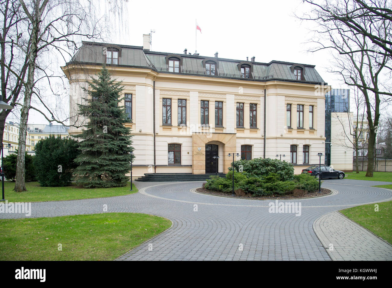 Der Sitz des Verfassungsgerichts (Trybunal Konstytucyjny) in Warschau, Polen. 22. März 2017 © wojciech Strozyk/Alamy Stock Foto Stockfoto