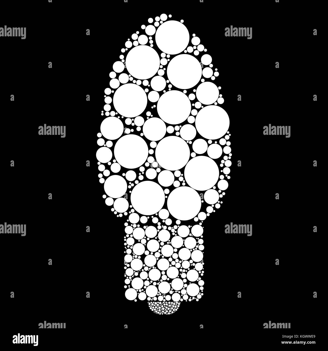 Weihnachten Glühbirne dots auf schwarzem Hintergrund Stock Vektor