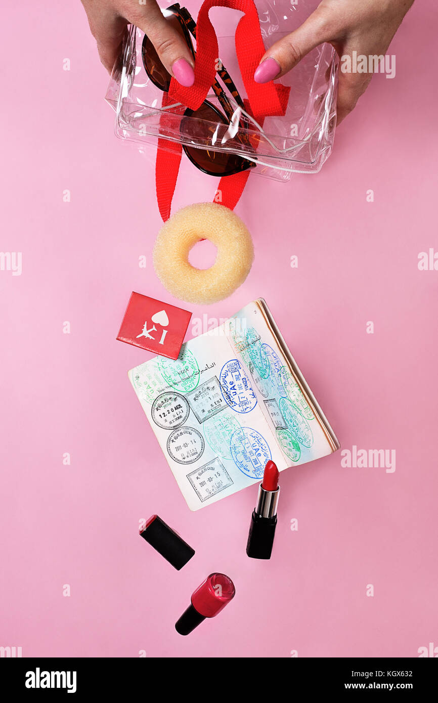 Cabin Crew Reihen Stockfoto