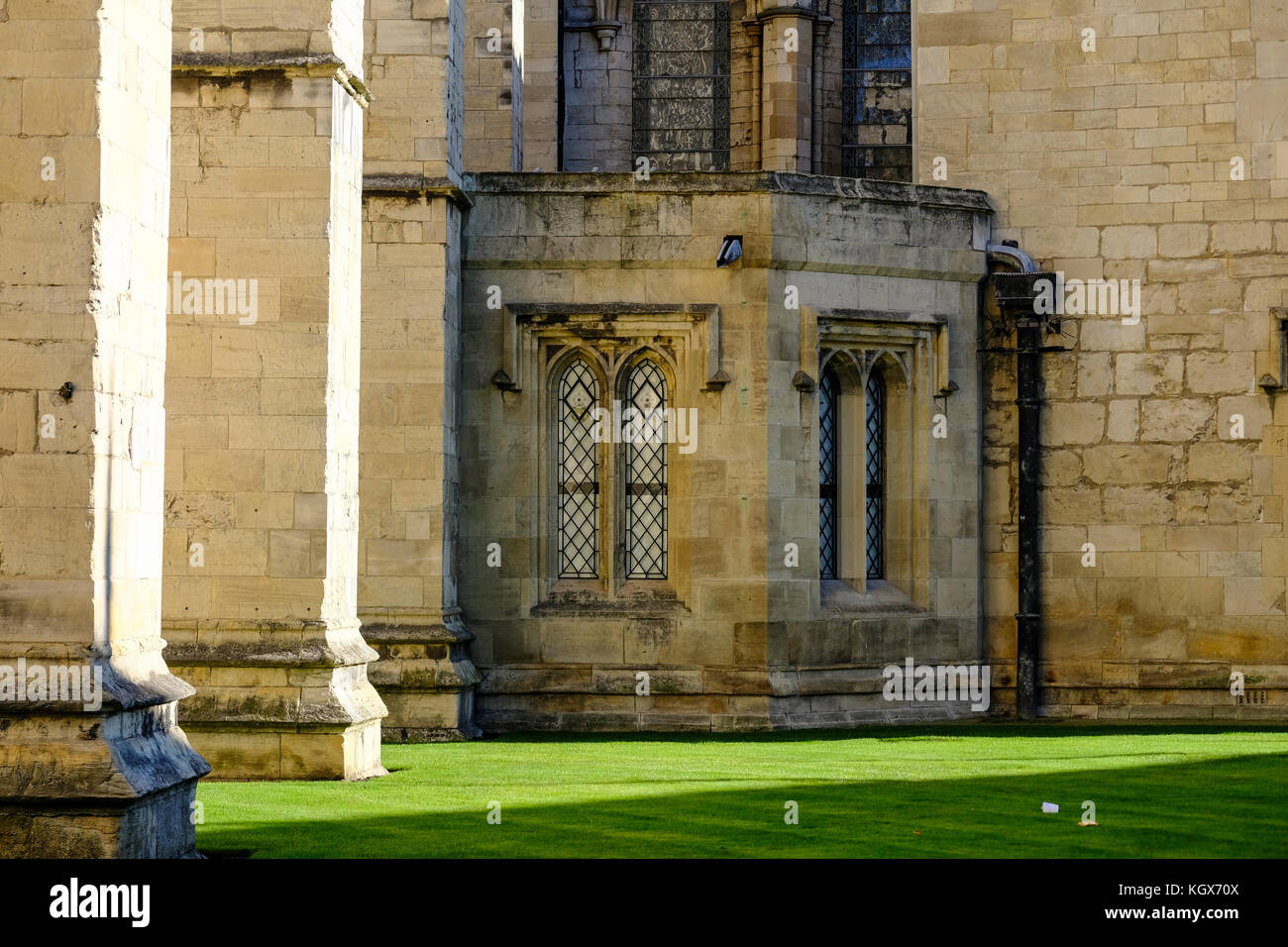 Architektonisches Detail auf der Seite von außen das York Minster. Stockfoto