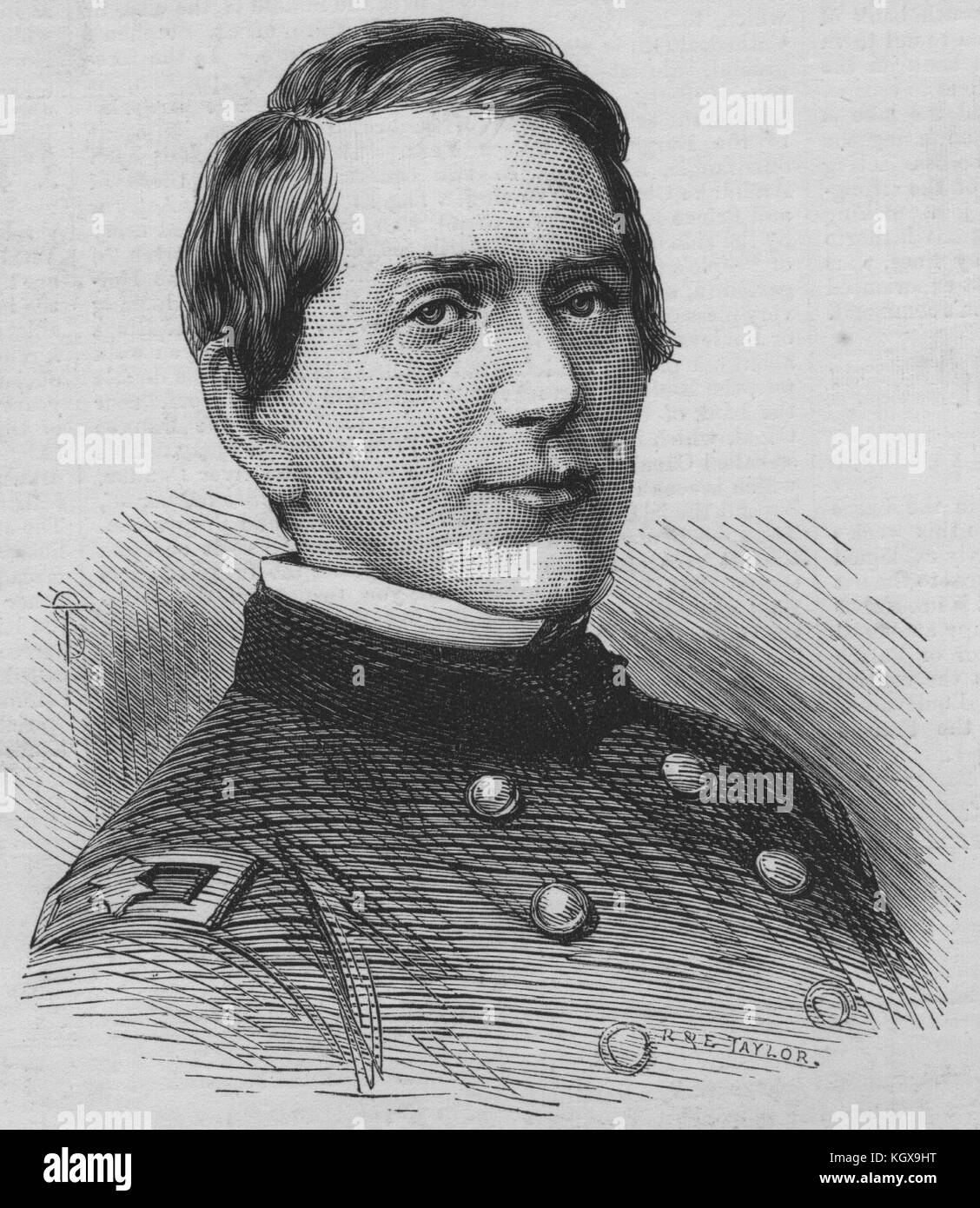 Brigadegeneral E.R.S. Canby, durch die modoc Indianer ermordet. USA 1873. Die Illustrated London News Stockfoto