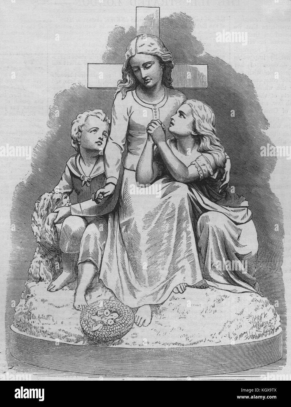 "Die Waisen in der Königlichen Akademie Ausstellung. Kinder 1874. Die Illustrated London News Stockfoto