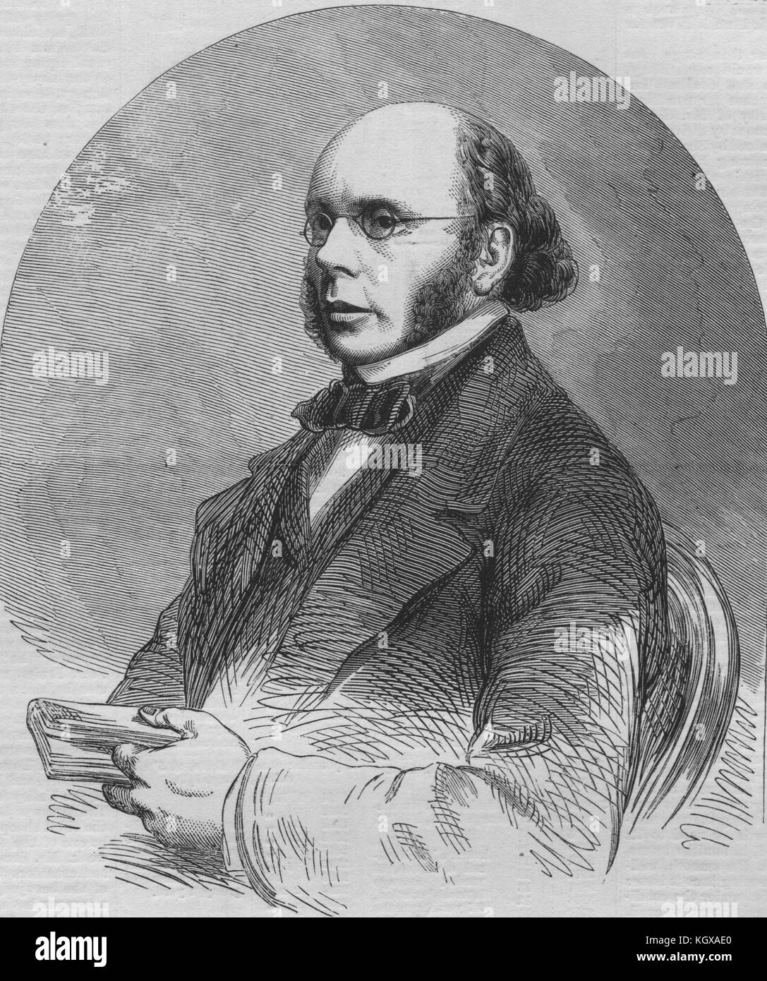 Herr Alexander Russel, Redakteur des 'Scotsman'. Schottland 1860. Die Illustrated London News Stockfoto