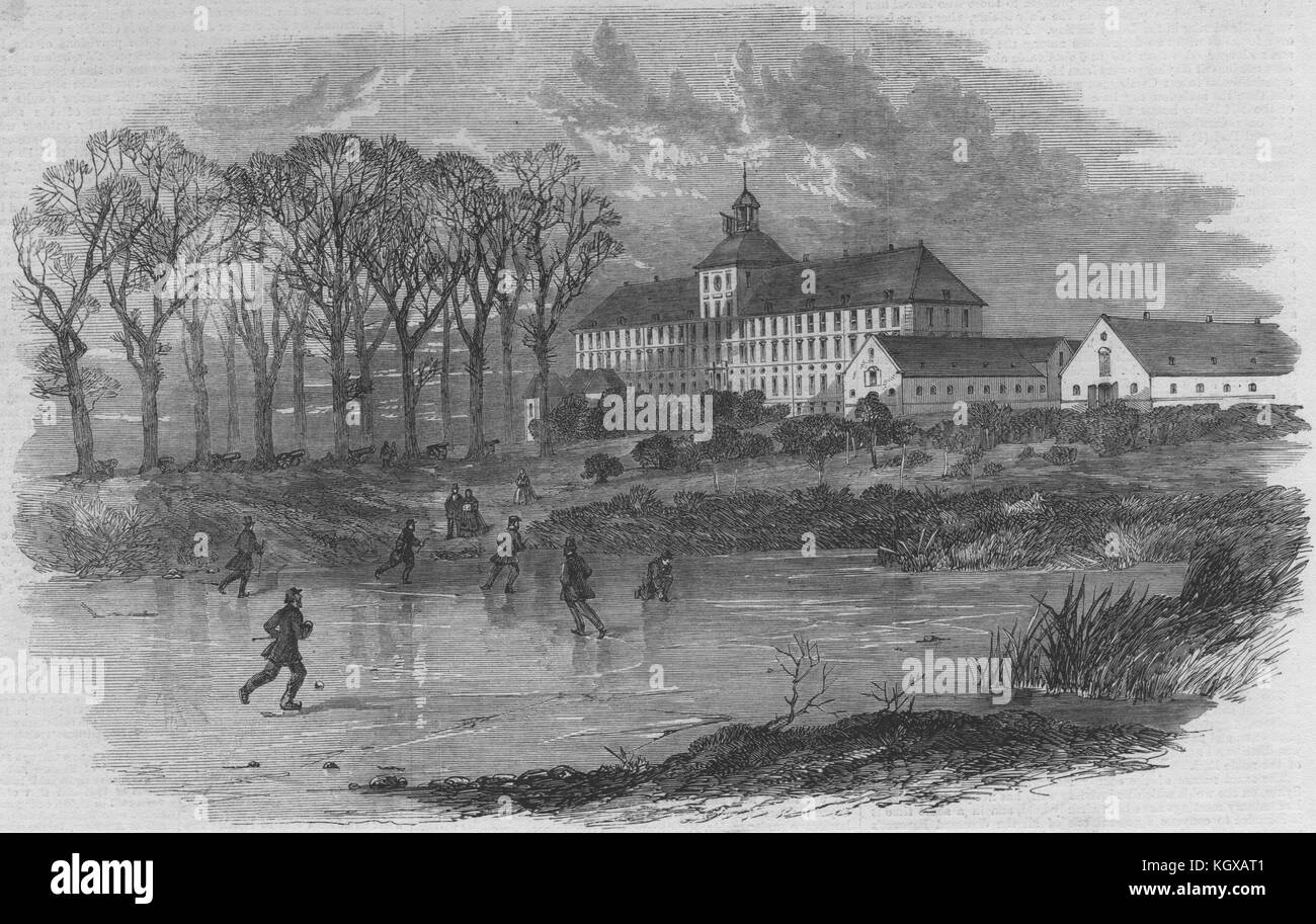 Das Schloss Gottorf, in Schleswig. Schleswig-Holstein 1864. Die Illustrated London News Stockfoto