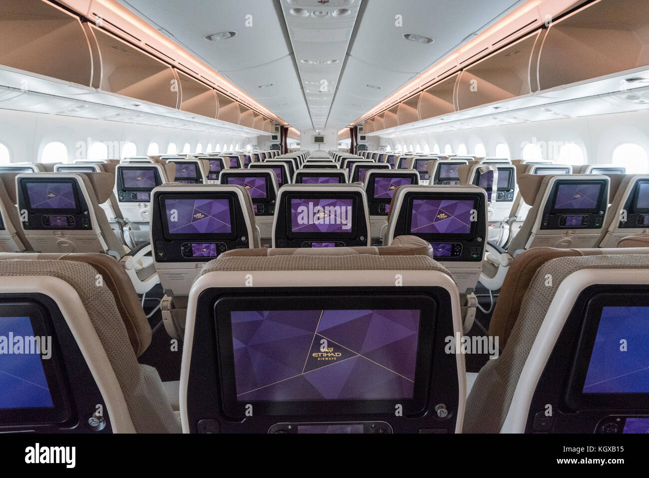 Etihad Airways Aircraft Cabin Interior Boeing 787