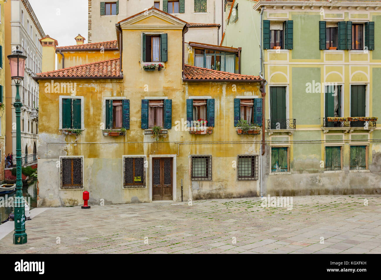 Kanal in Venedig, Italien Stockfoto