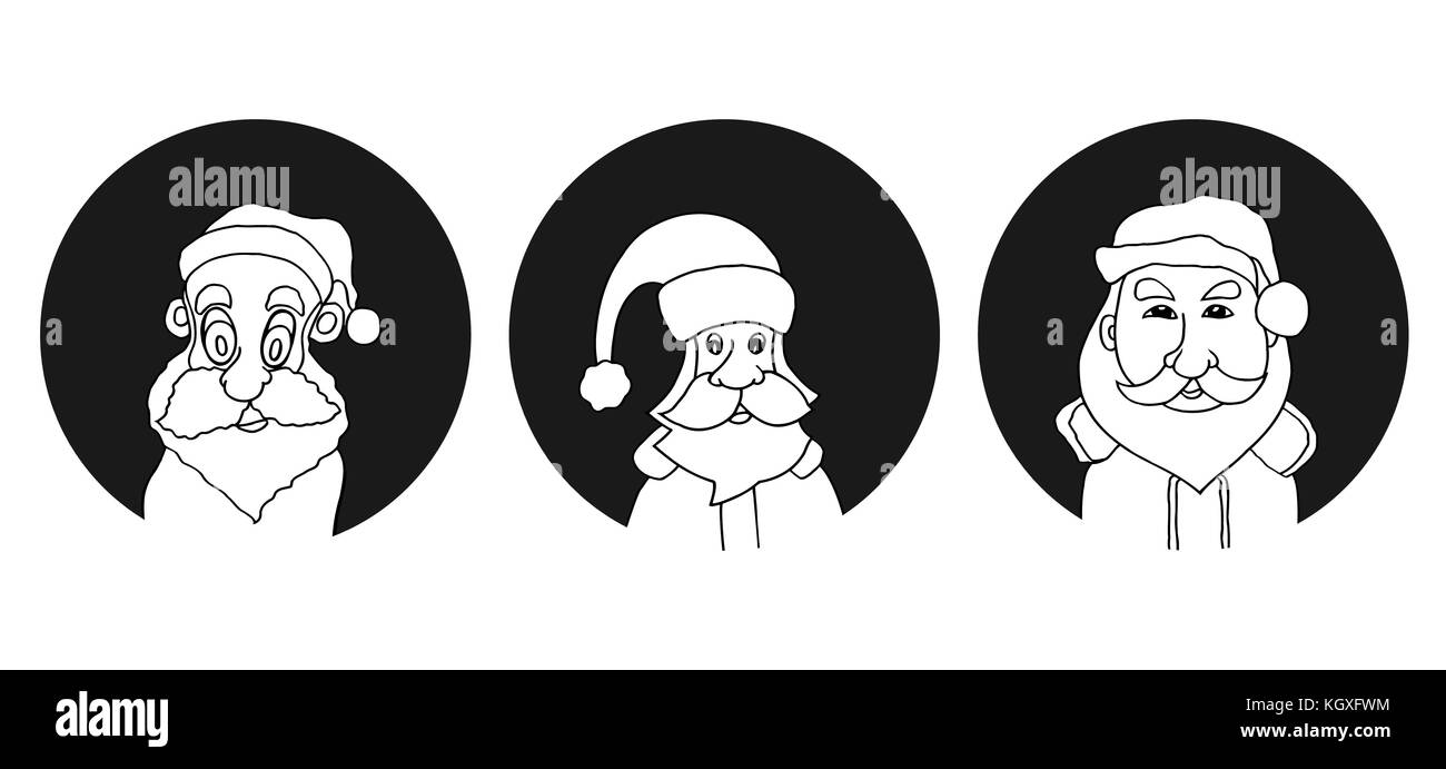 Der Weihnachtsmann Gesicht Frohes Neues Jahr Design Elemente Vintage Weihnachten Maske Weihnachten T Shirt Abbildung Stock Vektorgrafik Alamy