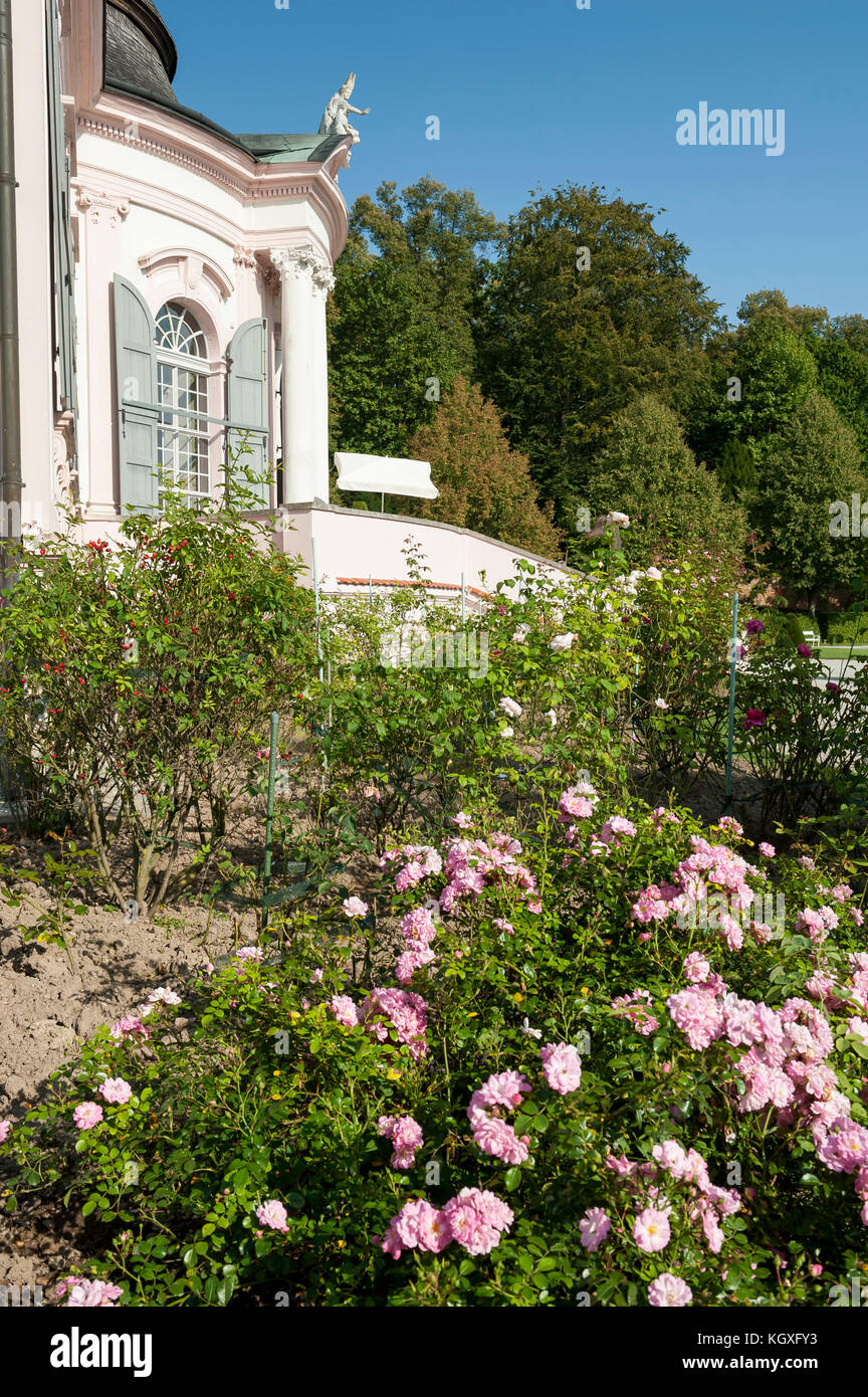 Garten Pavillon im Park von Stift Melk, Niederösterreich, Österreich, Europa Stockfoto