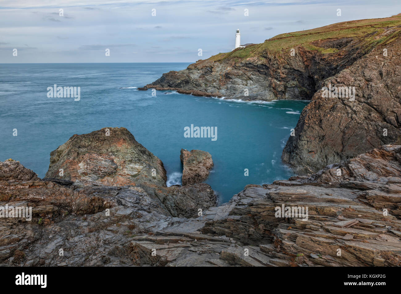 Trevose Head, Cornwall, Großbritannien Stockfoto