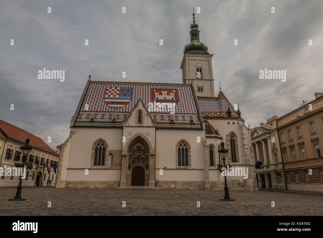 Saint Marc Kirche in Zagreb Kroatien Stockfoto