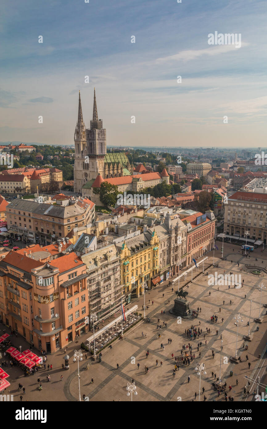 Old Town Square in Zagreb, Kroatien Stockfoto