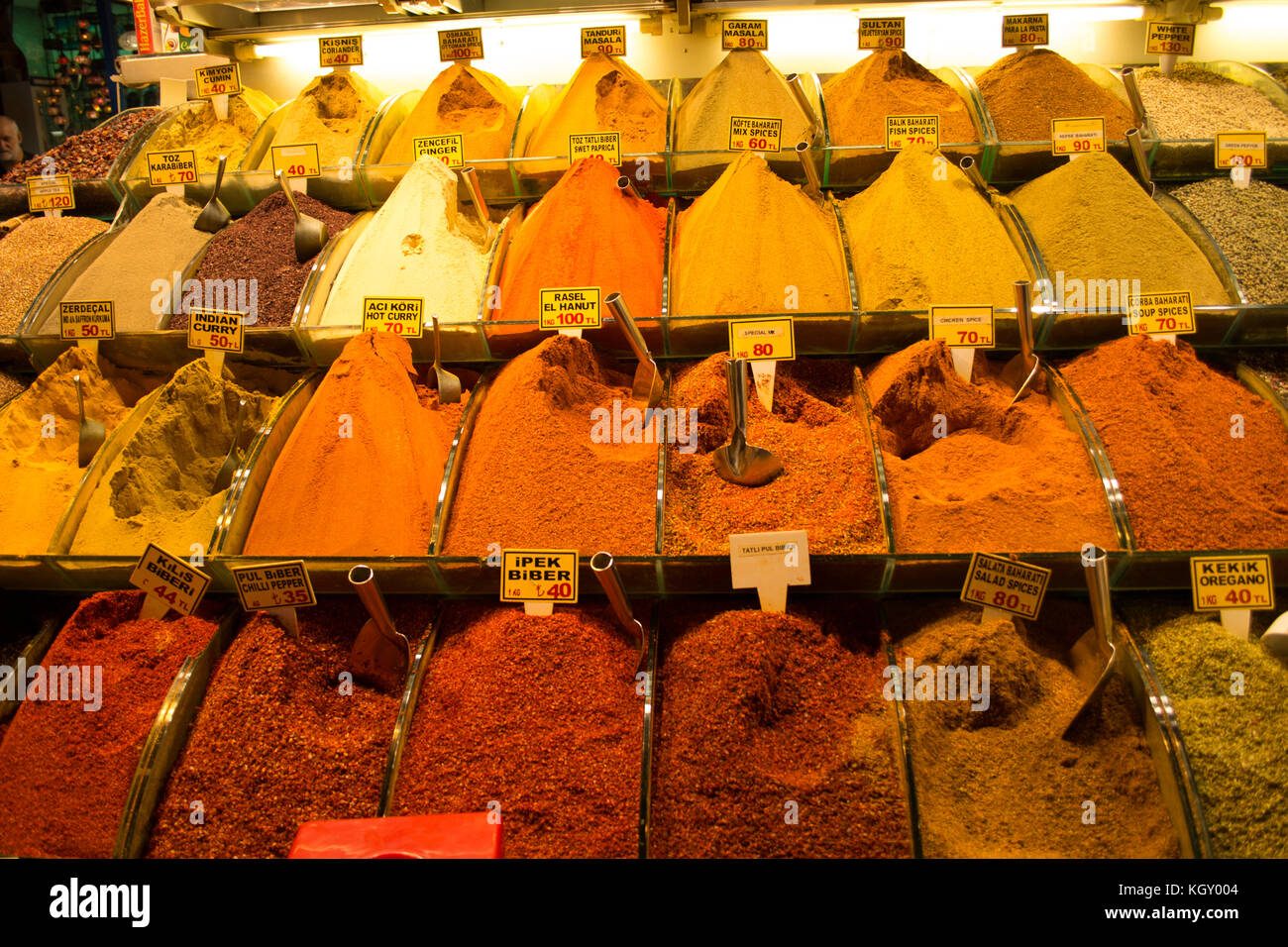 Istanbul Spice Bazaar Stockfoto