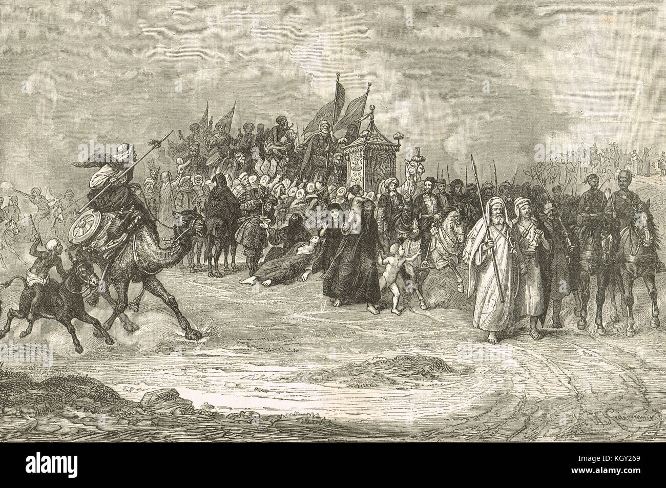Rückkehr der Pilger, Ägypten, 1882 Stockfoto