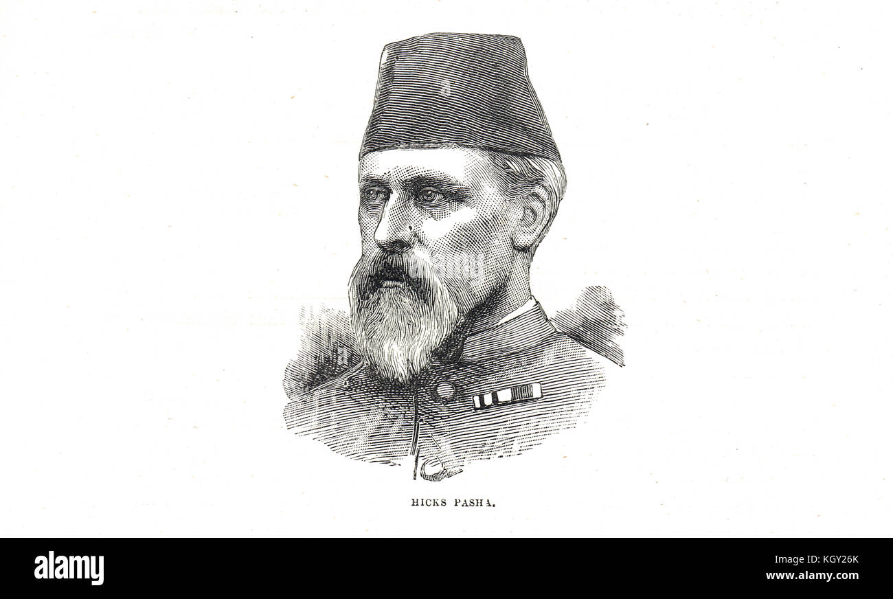 Colonel William Hicks (Hicks Pascha), 1830–1883 Stockfoto