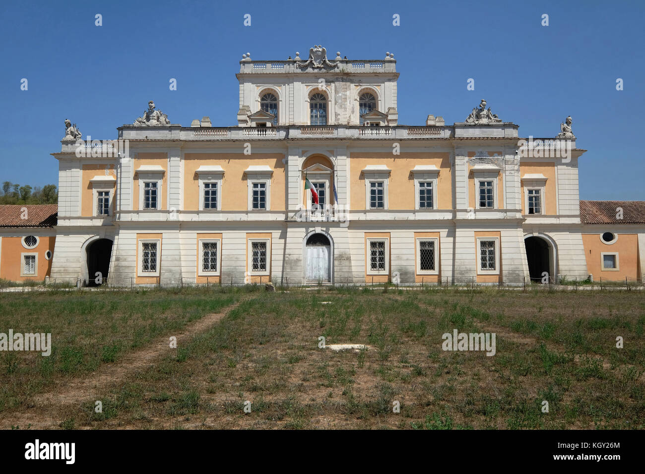 Königspalast von Carditello,die façade des Palastes,San tammaro,Caserta,Kampanien,Italien Stockfoto