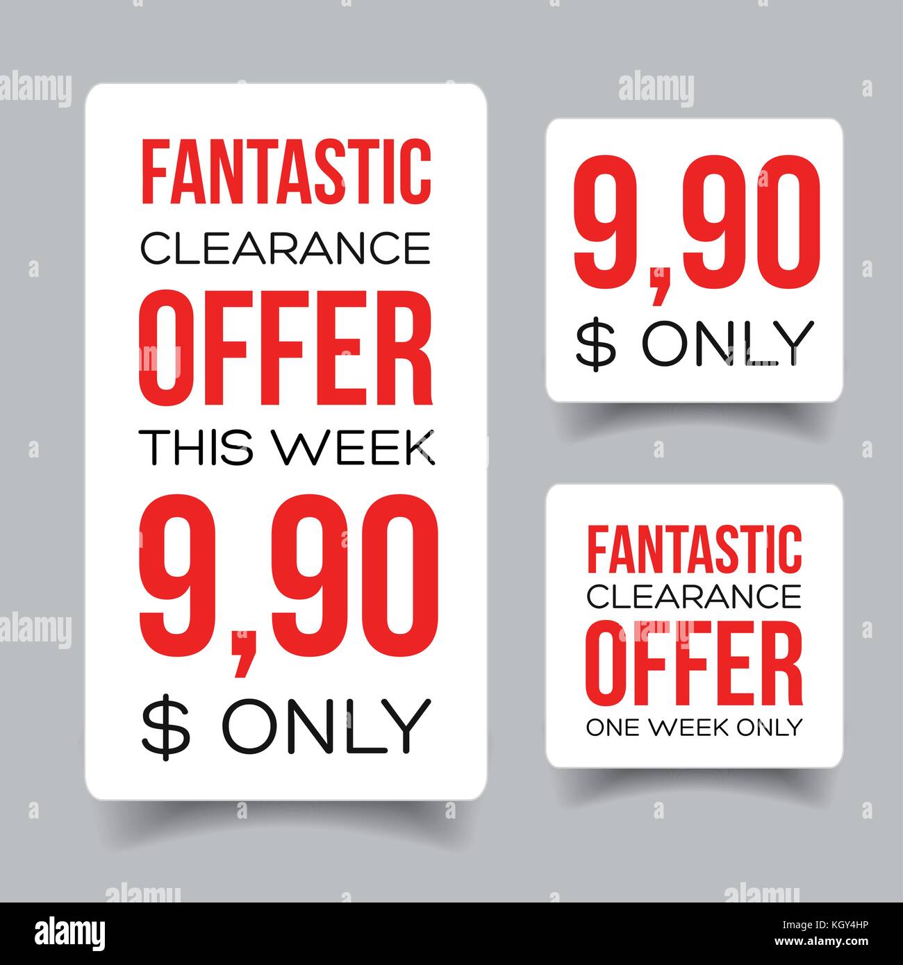 Fantastisches spiel Angebot Verkauf Tag Stock Vektor