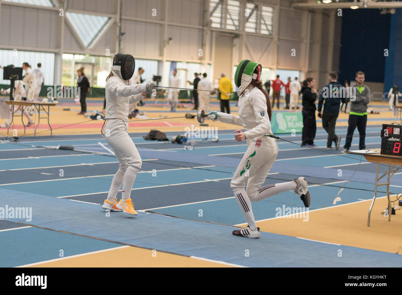 Dublin, Irland. November 2017. Irish Open einschließlich Satellite World Cup Herren epee Credit: Fabrice Jolivet/Alamy Live News Stockfoto