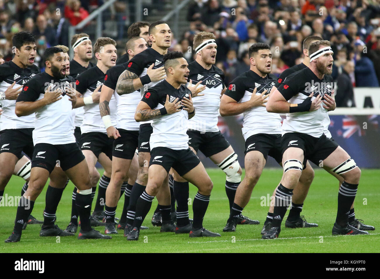 Blacks Haka International Rugby Test Stockfotos Und Bilder Kaufen Alamy