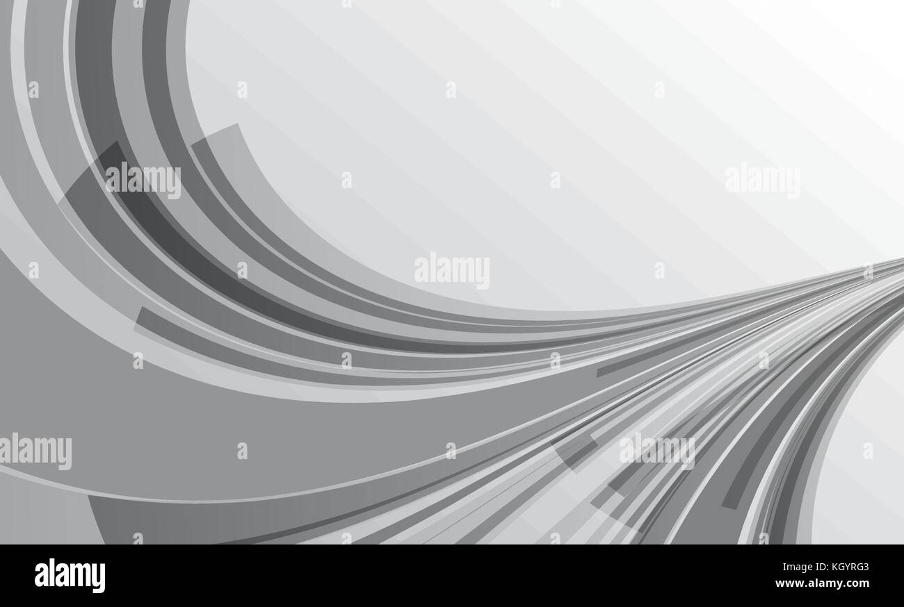 Abstrakte grauer Hintergrund mit Wellenlinien Stock Vektor