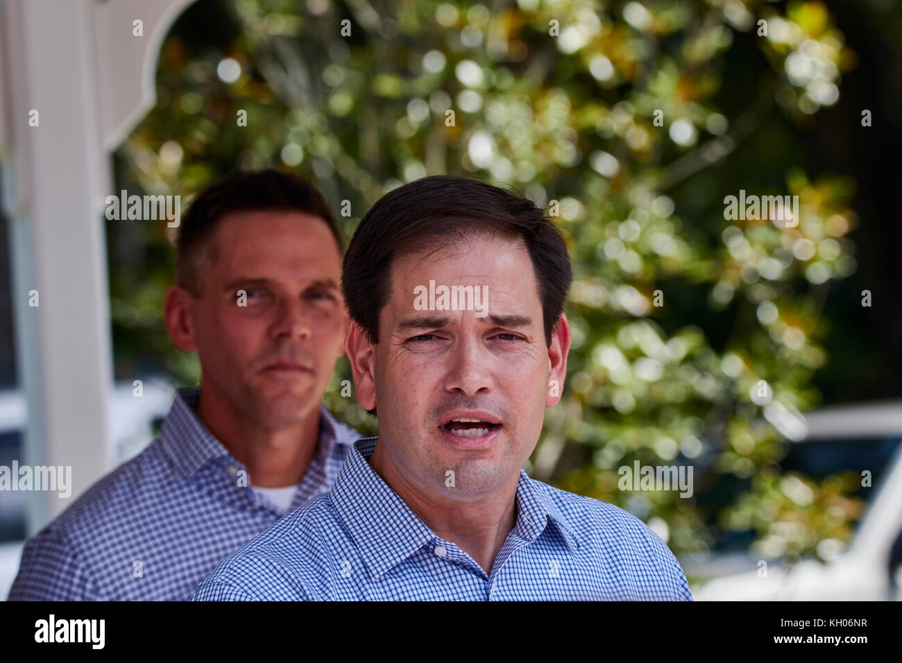 Marco Rubio auf einem US-Senat Veranstaltung im Jahr 2016 Stockfoto