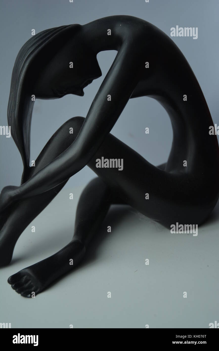 Statuette der menschlichen weiblichen Stockfoto