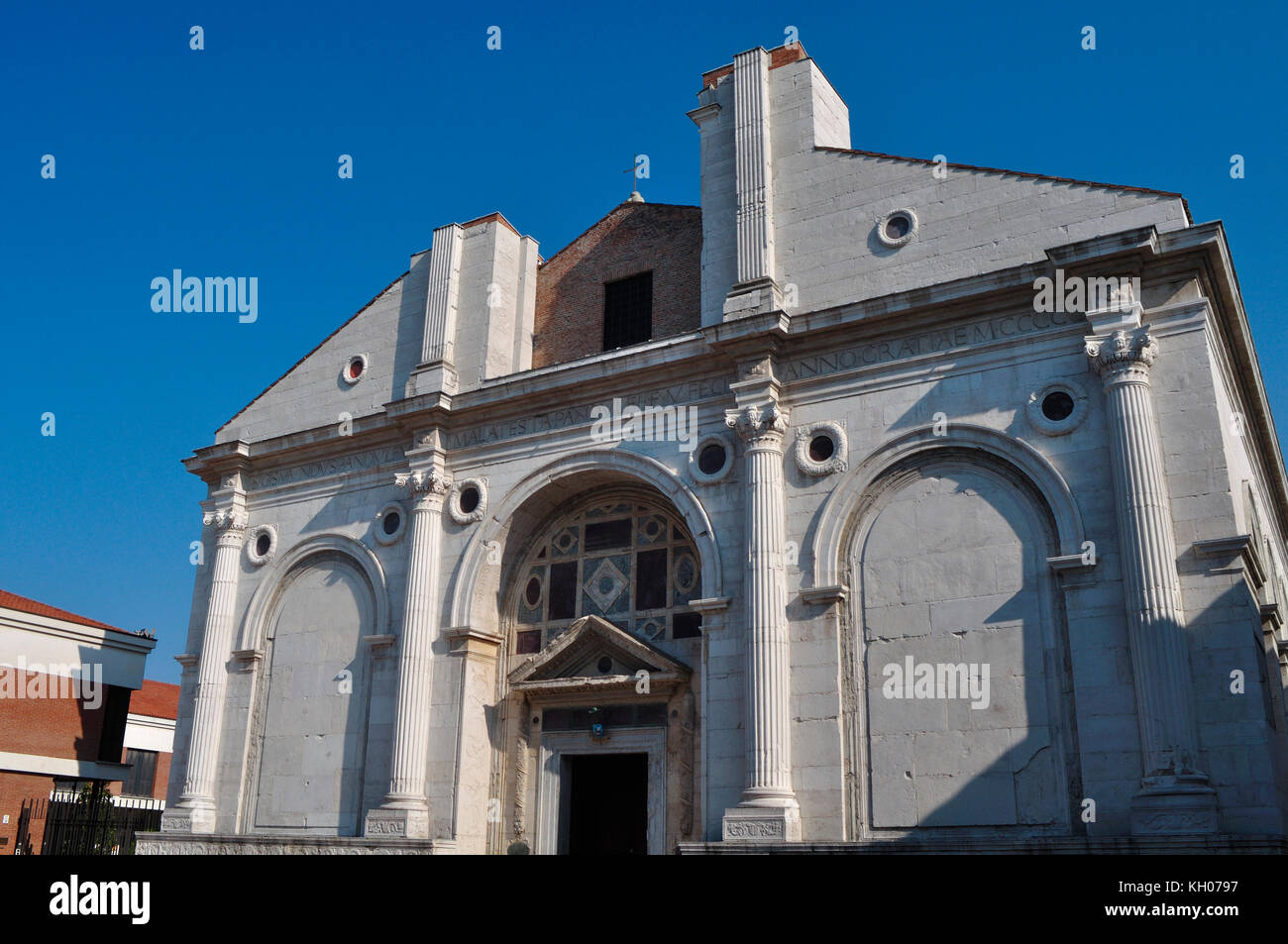 Italien, Emilia Romagna, Rimini, Tempio Malatestiano, Malatesta Tempel von Leon Battista Alberti Stockfoto