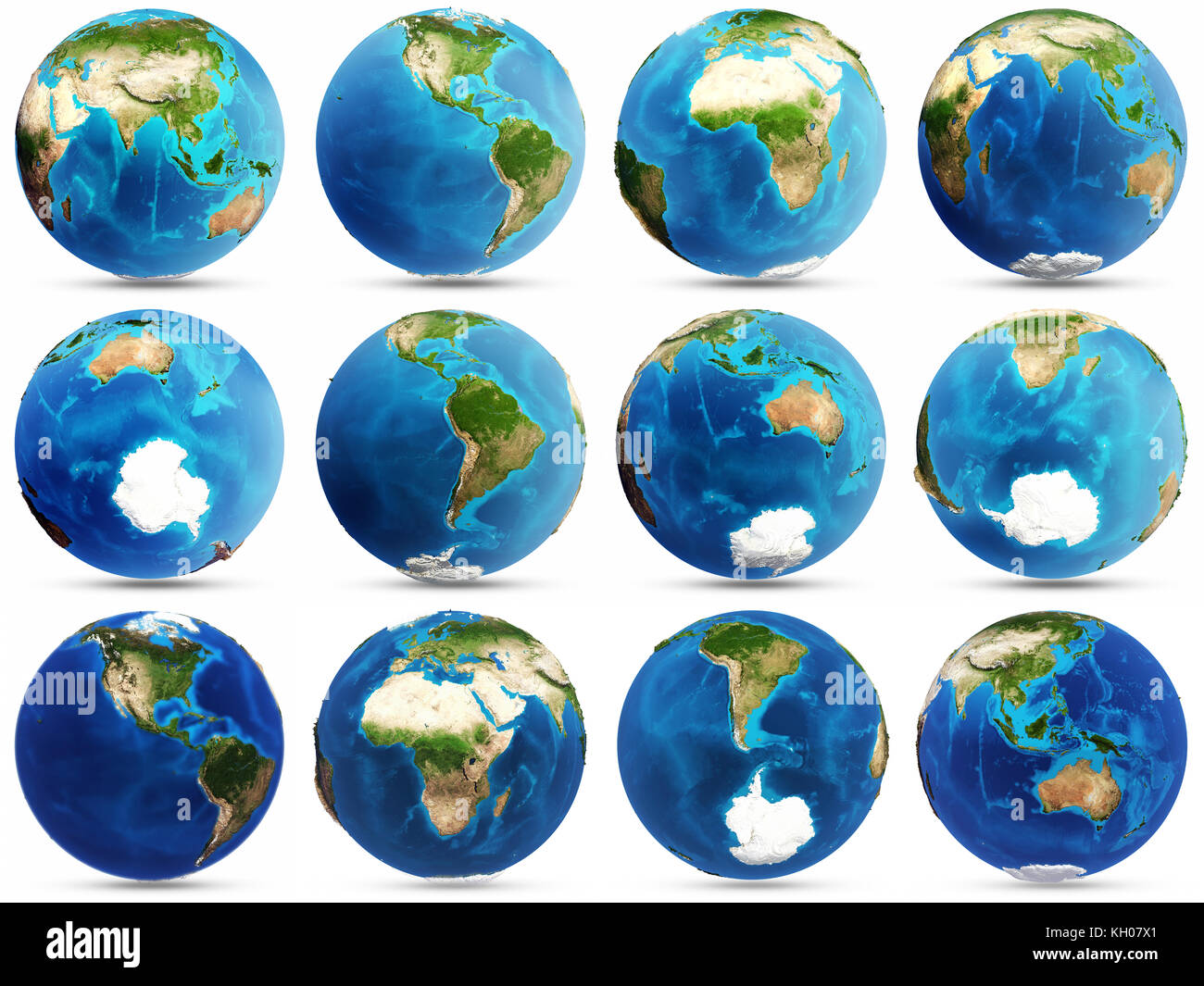 Planet Erde stellen. Elemente dieses Bild von der Nasa 3 möblierte d-Rendering Stockfoto
