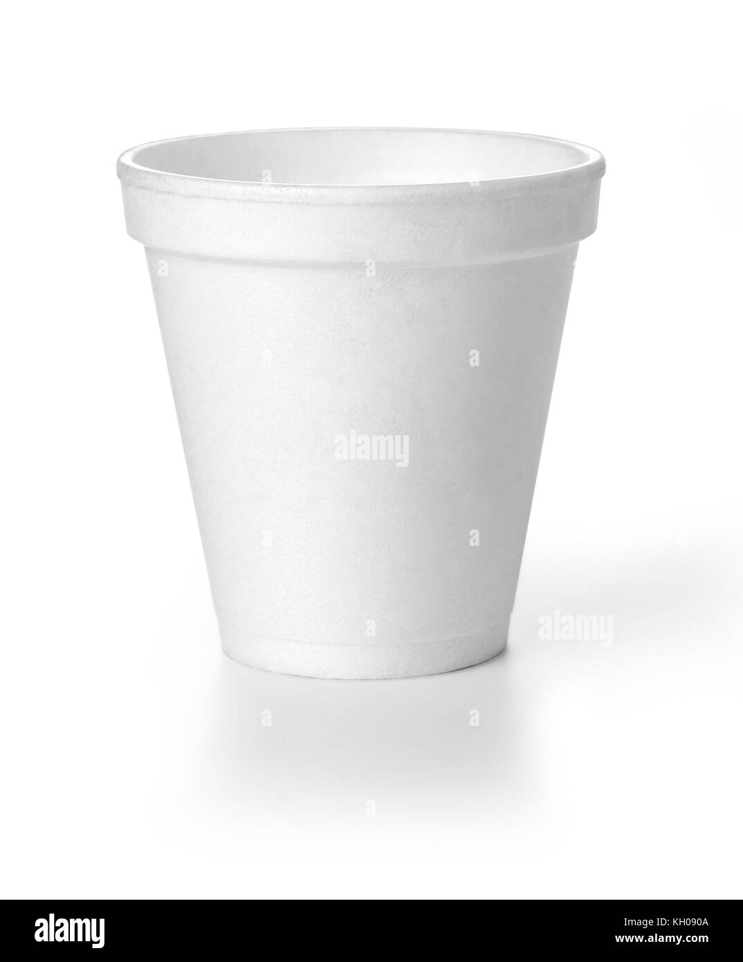 Polistren Schaum takeaway Kaffeetasse mit Freistellungspfad Stockfoto