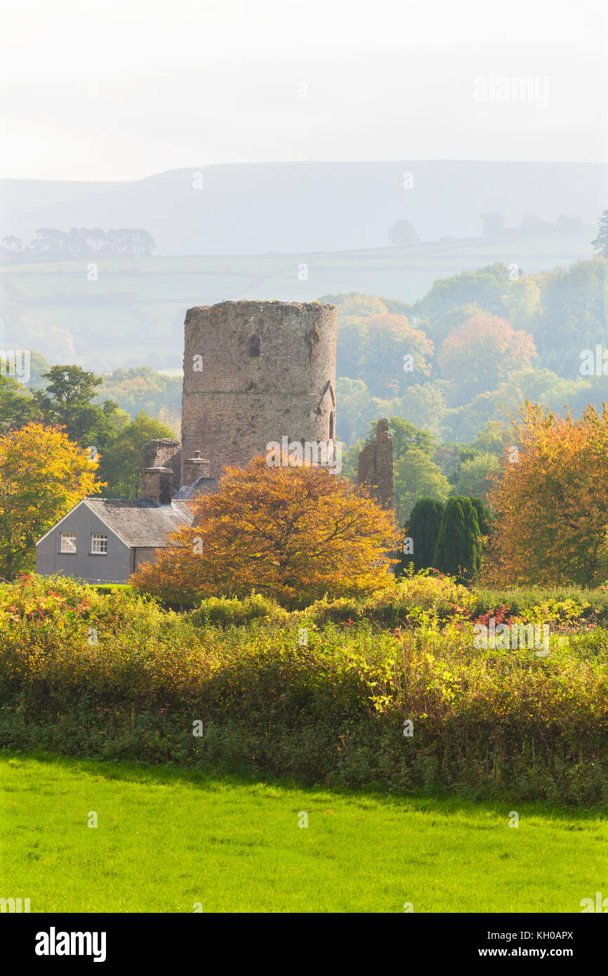 Tretower schloss, Powys, Brecon, Wales, Großbritannien Stockfoto