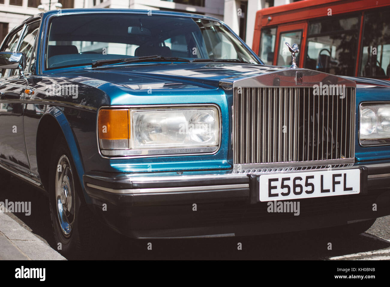 Rolls Royce old school Auto auf Londons Straßen Stockfoto