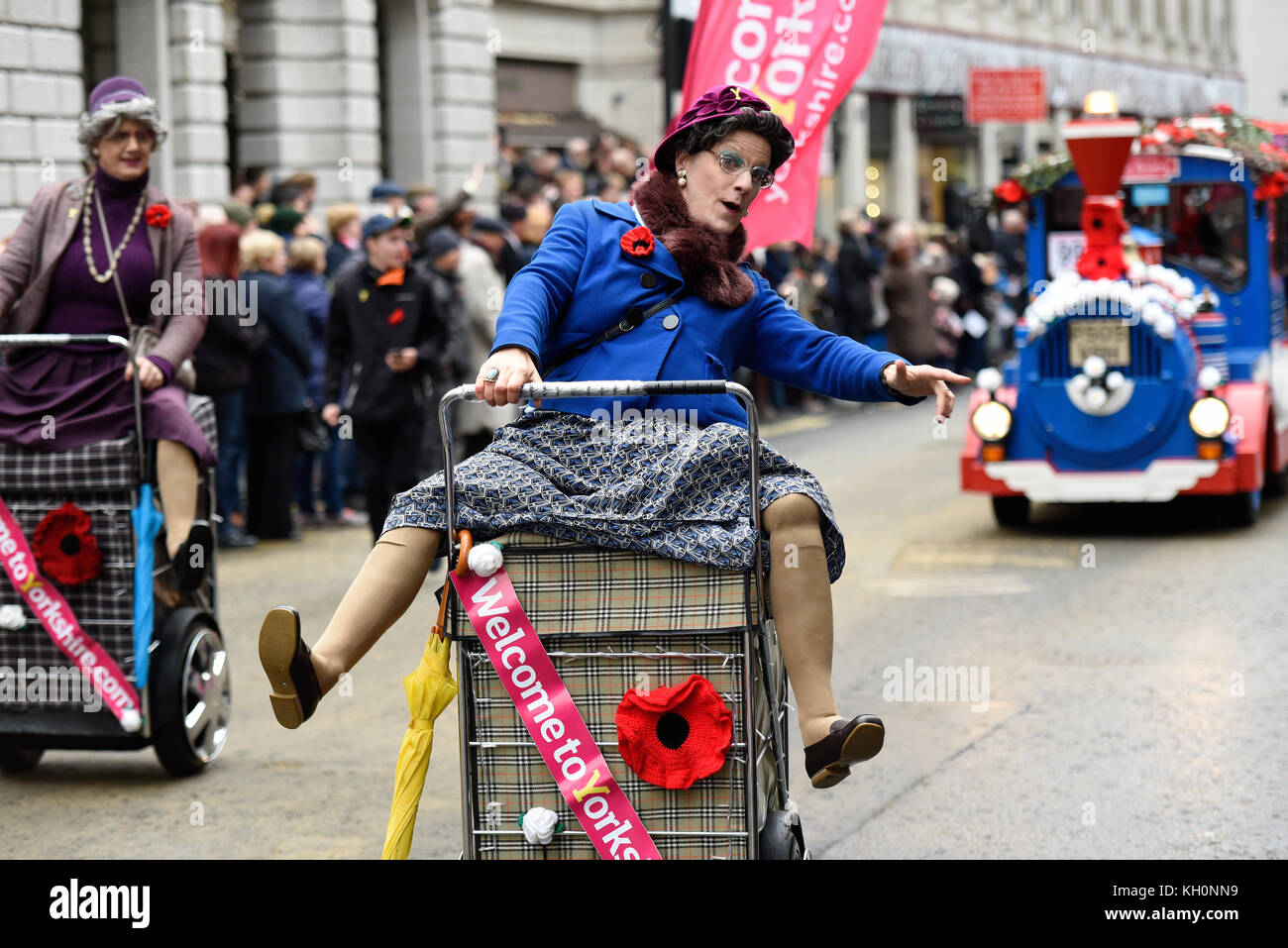 Nach Yorkshire an Oberbürgermeister zeigen in der Londoner City Willkommen Stockfoto