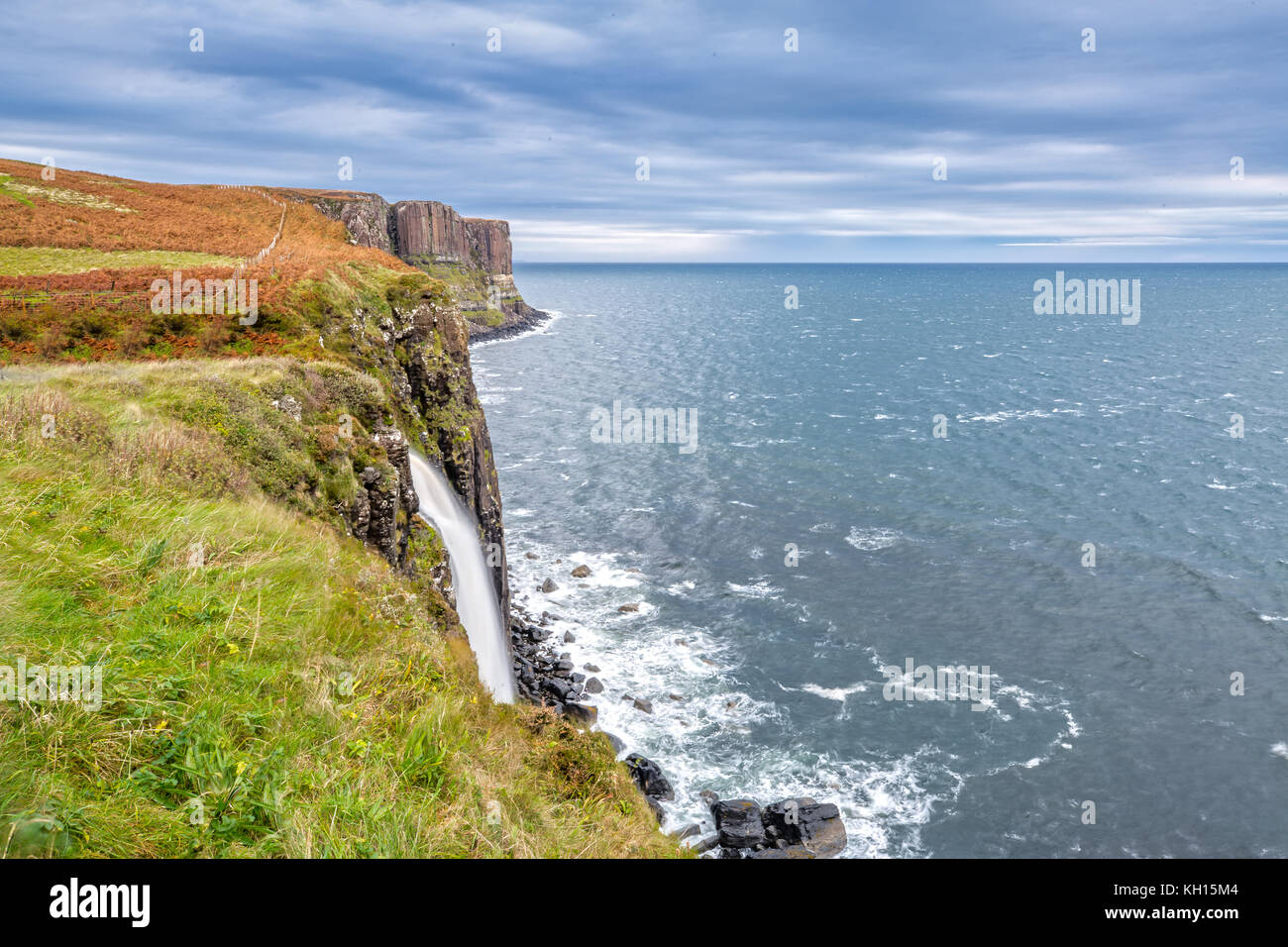 Kilt Rock Isle of Skye in Schottland Stockfoto
