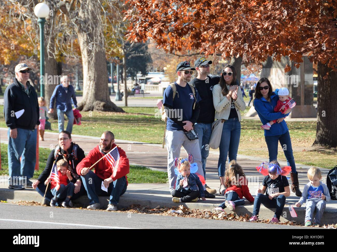 Veterans Day Parade in Denver am 11. Nov 2017. Stockfoto