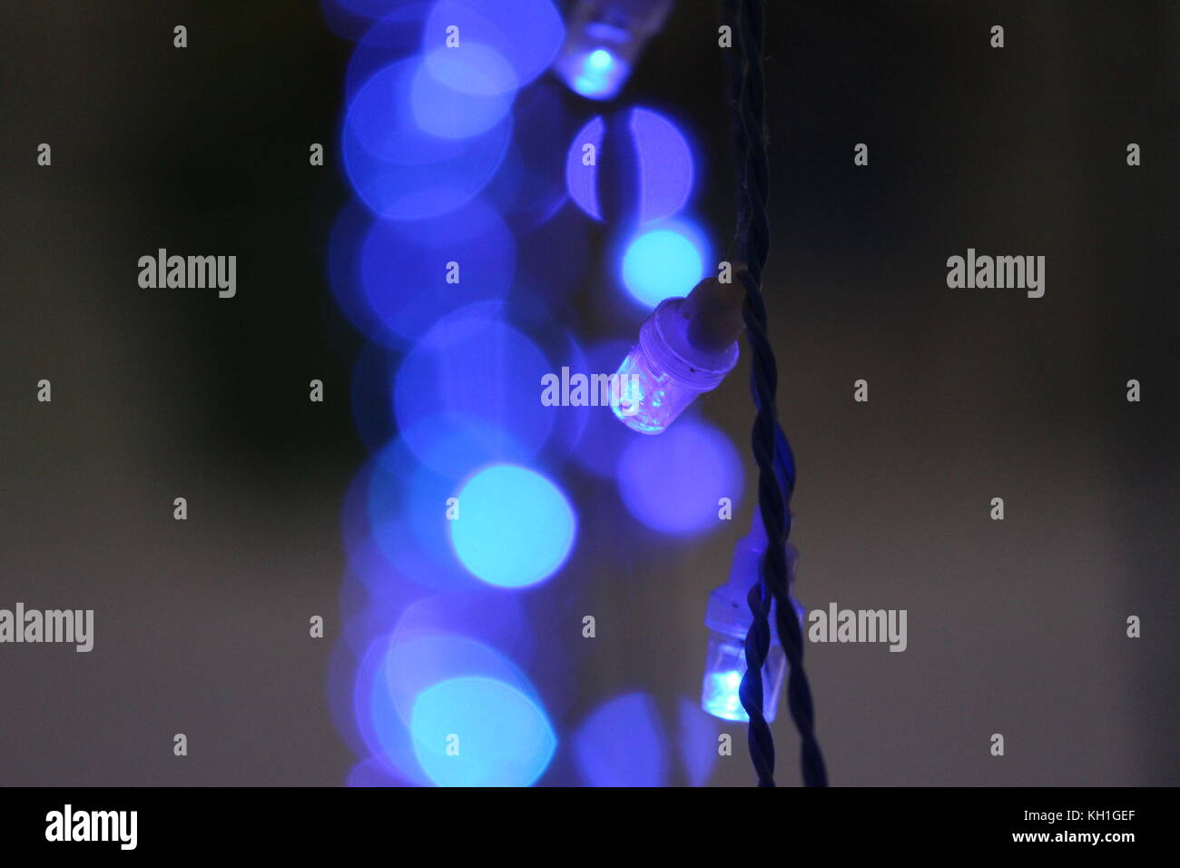 Led-serielle Leuchten Stockfoto