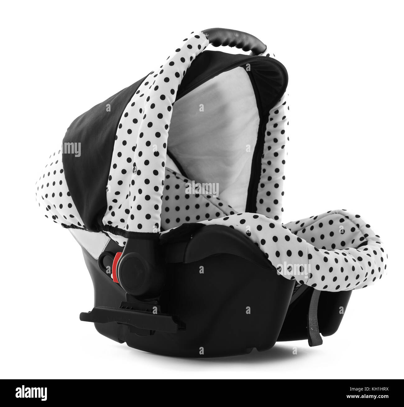 Sicherheit Kindersitz für Baby und Kind, auf weißem Hintergrund Stockfoto