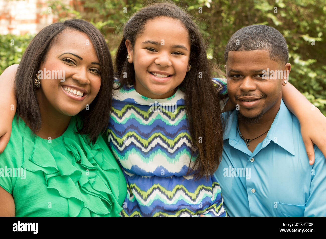 Portrait Of Happy African American Family. Stockfoto