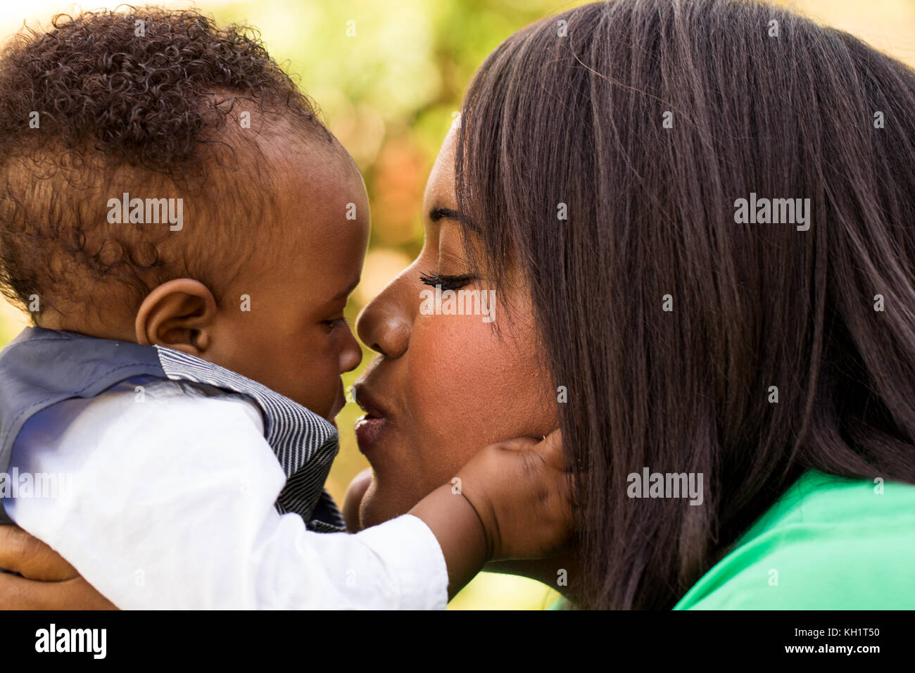 Portrait Of Happy African American Family. Stockfoto