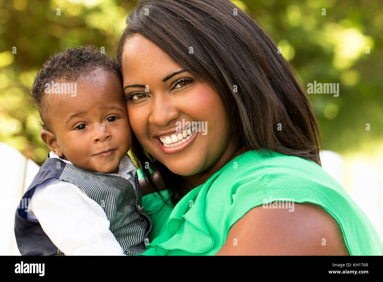 Portrait Of Happy African American Family. Stockfoto