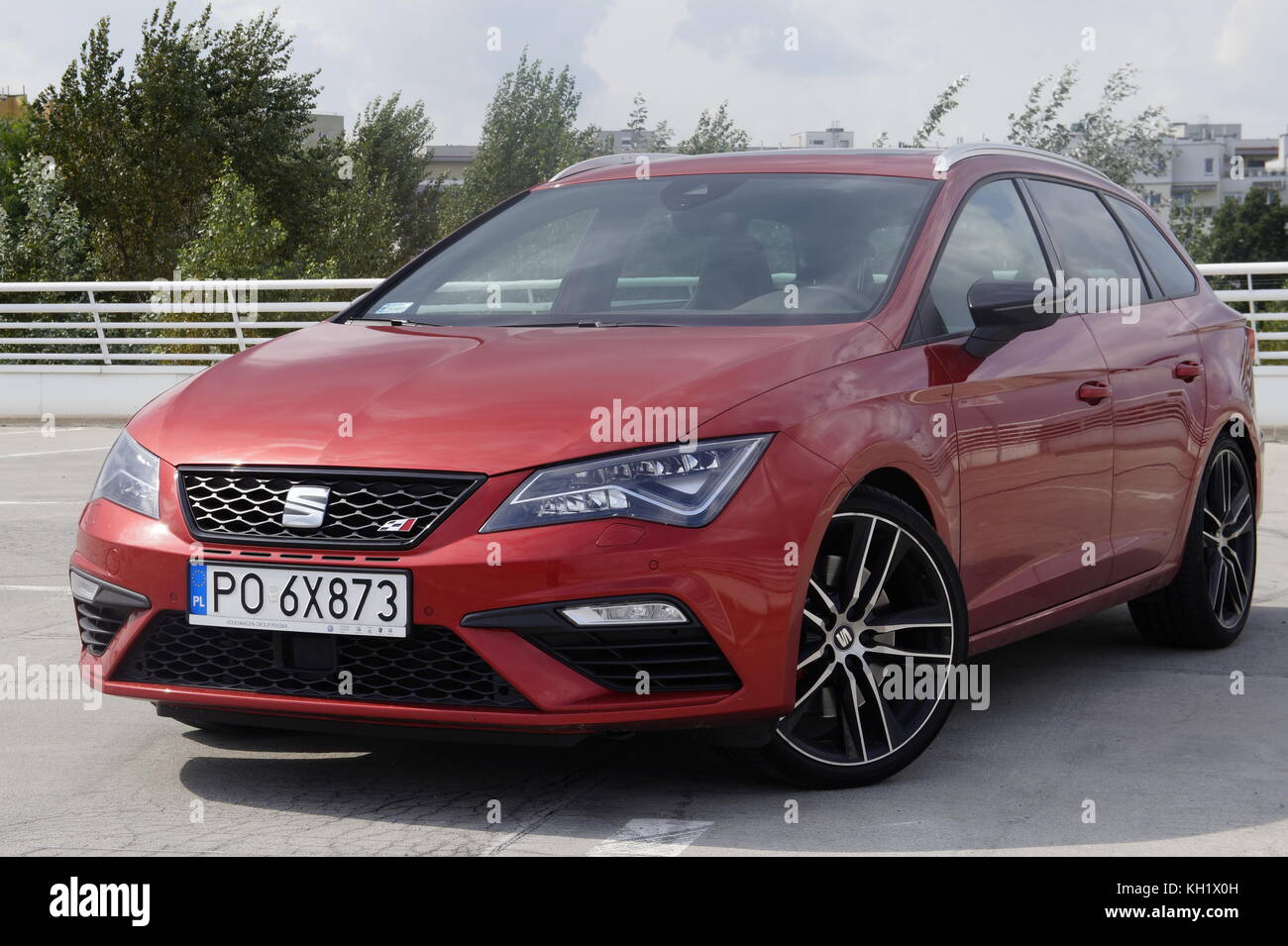 Seat Leon Cupra 2017 st 4-Gang-DSG Stockfoto